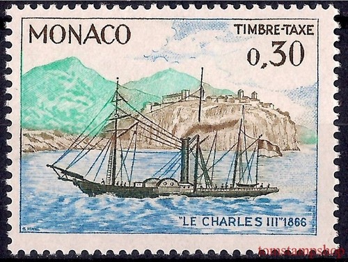 Monaco 1969 piroscafo barca - monaco,