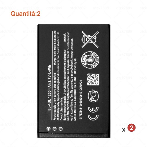 4ul bl4ul batteria per - bl-4ul,