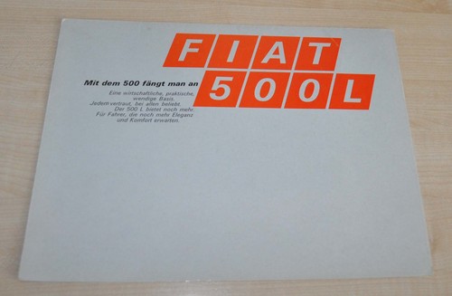 Fiat 500 depliant - fiat, l