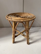 ? Tavolino Sgabello Da Salotto In Vimini style BONACINA - Vintage Design