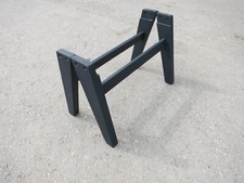 Coppia di gambe in legno da