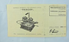 INDUSTRIA  COSTRUZIONI MECCANICHE meccanica OTTICA LIZZINI BRESCIA RETTIFICA 