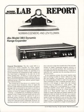 DBX 3BX Dynamic Range Expander