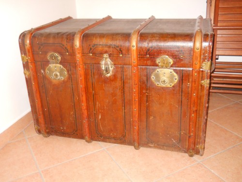 Antico baule viaggio - baule,