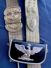 Bandoliera e Giberna da Alta Uniforme Ufficiale Regio Esercito Primi '900 ww1