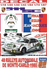 DECAL PORSCHE 911 SC B.BEGUIN
