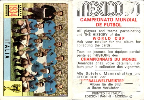 1970 mexico panini - world, cup