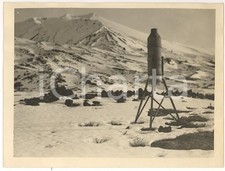 1930 CATANIA Un pluviometro sull'ETNA innevato FOTO
