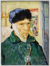 SELF PORTRAIT WIHT BANDAGED EAR Van Gogh Moneda Plata 10000 Francs Chad 2024