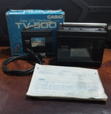 Color lcd television tv 500 casio vintage mini 1988 made in japan non testato