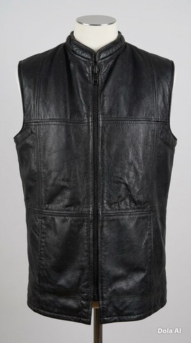 Gilet gilet pelle vintage