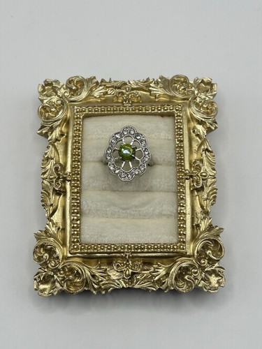 Anello fiore strass - , tono