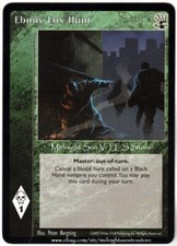 Caccia alla volpe ebano mano