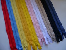 Cerniera Zip Lampo Plastica spiralina Fissa 30 CM x ABITO SCEGLI COLORE DA MENU