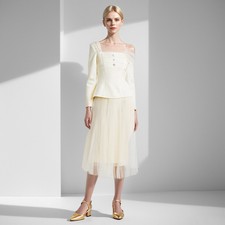 Top donna monospalla maniche