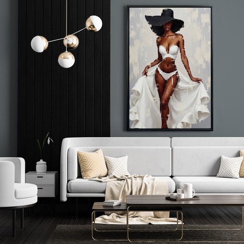 Elegante arte donna nera - ,, moda