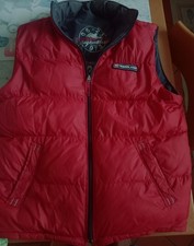 Giacca a vento smanicata Timberland Reversibile taglia M Bordeaux/ Blu