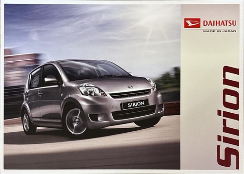 Daihatsu sirion depliant - daihatsu,