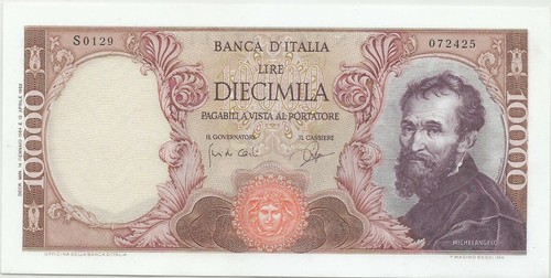Italy 10000 lira lire 1964 - italy,