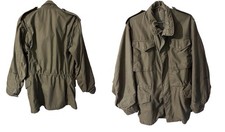 Giacca da campo epoca Vietnam M-65 OG-107 piccola serval cerniera abbigliamento da lavoro invecchiato