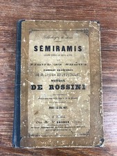 Partition PIANO & CHANT Sémiramis G. ROSSINI Ed. Launer Paroles Francaises