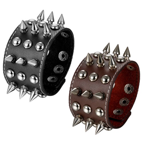 Bracciale uomo punk metallo - bracciale, da
