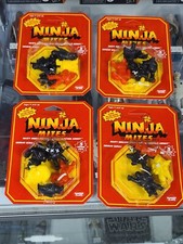 Lotto 5 CONFEZIONI FIGURINE ASSORTITE NINJA ACARI 1986 (4F) serie Sunray Panosh Place nuove