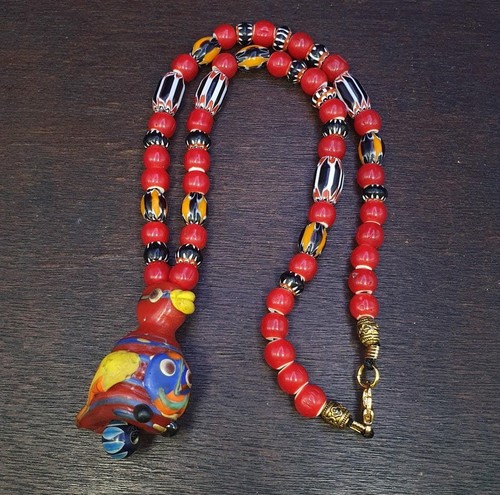 Collana perline vintage - collana,