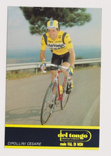 CYCLISME carte cycliste CIPOLLINI CESARE équipe DEL TONGO mele VAL DI NON 1989