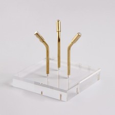 Espositore fossile in geode minerale con base acrilica per cluster di