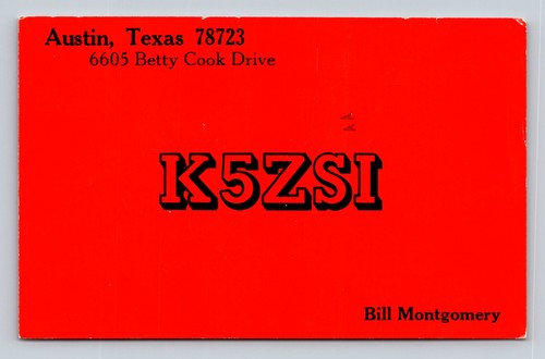 Ham radio qsl k5zsi austin - radio,