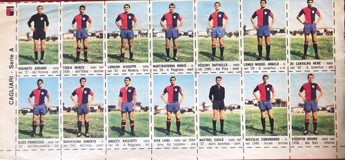 Football cagliari 1968 - football,