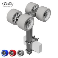 4 volte Rotoli carrello per il lancio delle barche rimorchio de barca Ø 120 mm