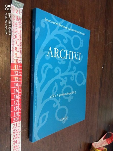 Libro archivi gennaio giugno - archivi., gennaio-giugno