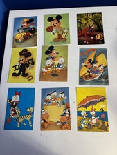 LOTTO 9 CARTOLINE WALT DISNEY VIAGGIATE VINTAGE ANNI 70