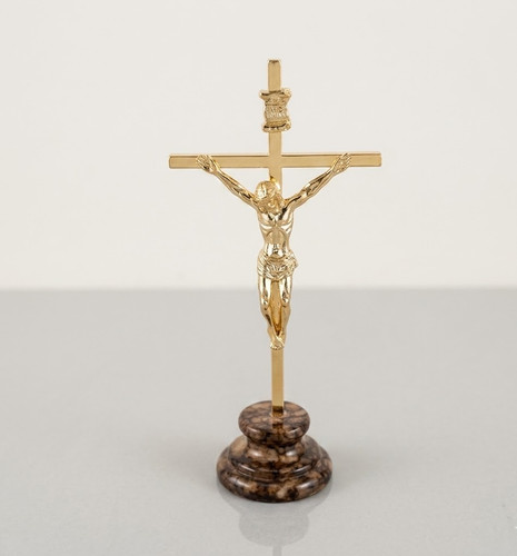 Crocifisso tavolo cm oro - da,