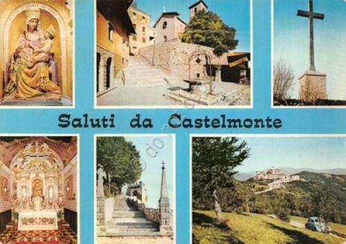 Cartolina castelmonte vedute - cartolina,