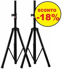 ? COPPIA STATIVI CASSE ACUSTICHE SUPPORTI TREPPIEDI CAVALLETTI 180 CM STANDARD
