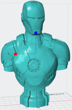 Iron Man Resin Bust - 6.5 Inch/16.5cm - 3d Printed - Unpainted