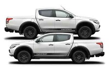 Adesivi Mitsubishi L200 strisce laterali grafica guerriero decalcomanie qualsiasi colore