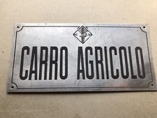 Targa per carro agricolo confederazione agricoltori regno d'Italia 
