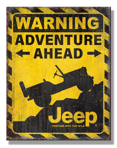 Insegna metallo jeep - insegna,