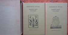 BOTANICA, ERBARIUM APULEI 1481 + ERBOLARIO VOLGARE 1522, RISTAMPE 2 VOLUMI 1979