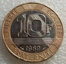 Moneta franchi francesi - moneta, 10