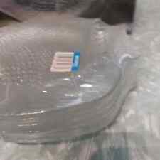 ARCOROC ARC FRANCE 6 PIATTI PESCE VETRO TRASPARENTE GLASS VINTAGE