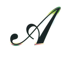 Lettera Adesiva "A" Olografica
