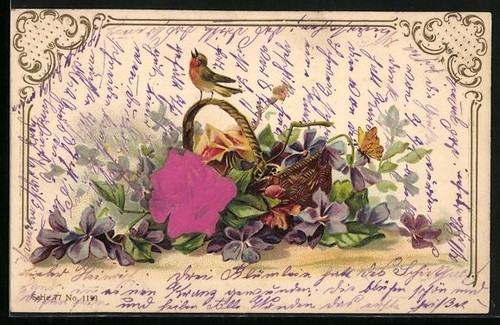 Cartolina tessuto goffrato - cartolina,