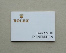 ROLEX Service Warranty Booklet