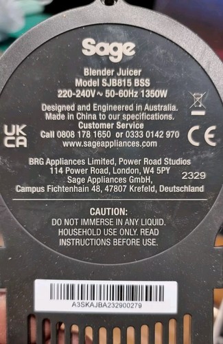 Sage sjb815bss the bluicer - sjb815bss,