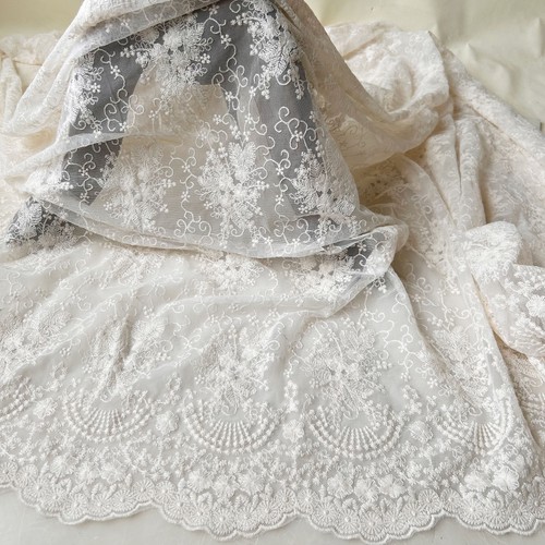 Delicato fiore pizzo tessuto - fiore,